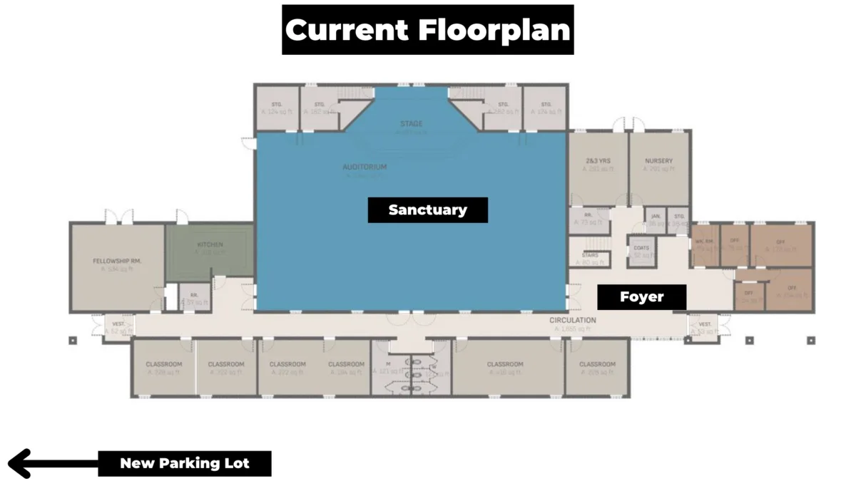 Current building floorplan