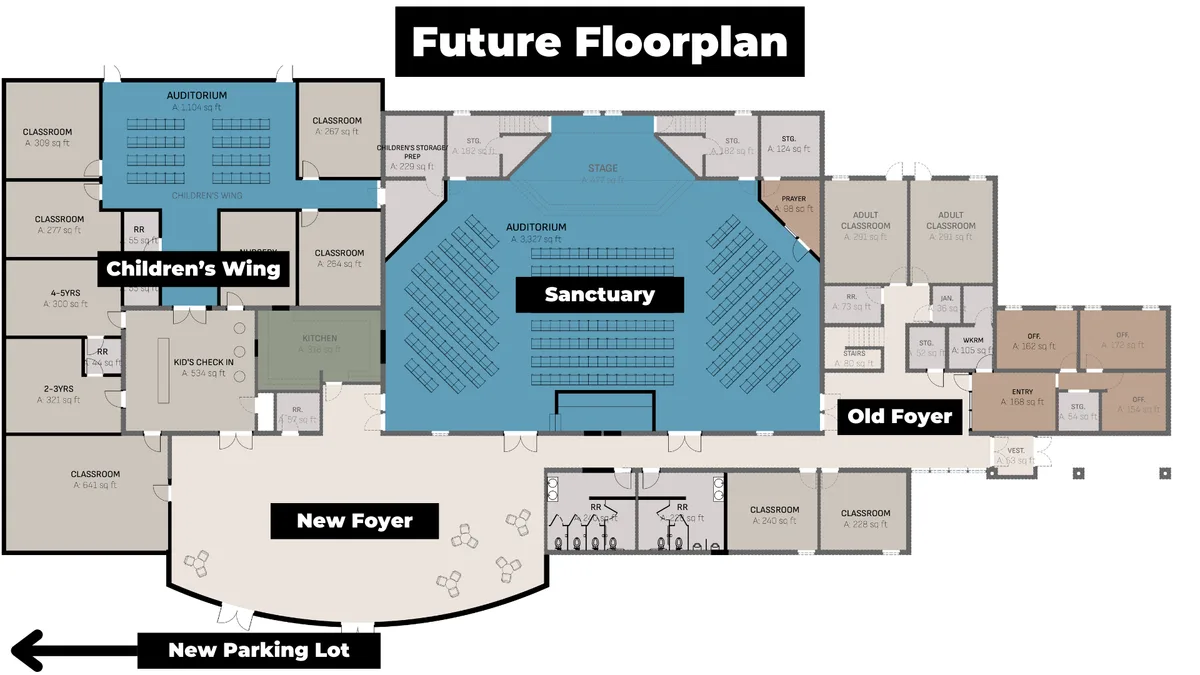 Proposed future building floorplan
