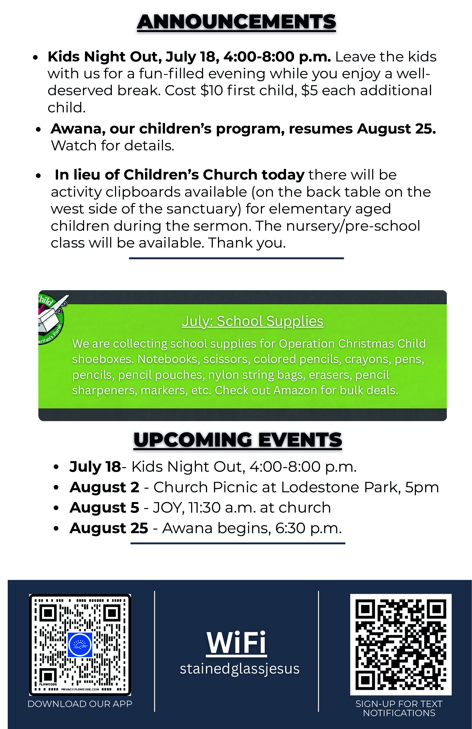 Bulletin page 3