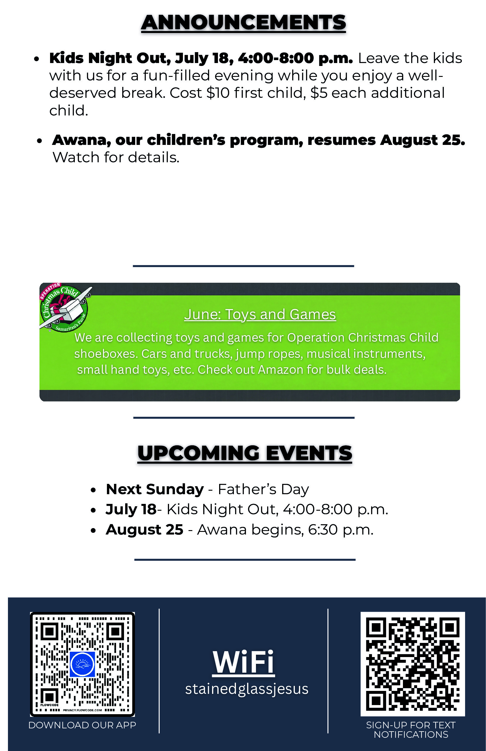 Bulletin page 3